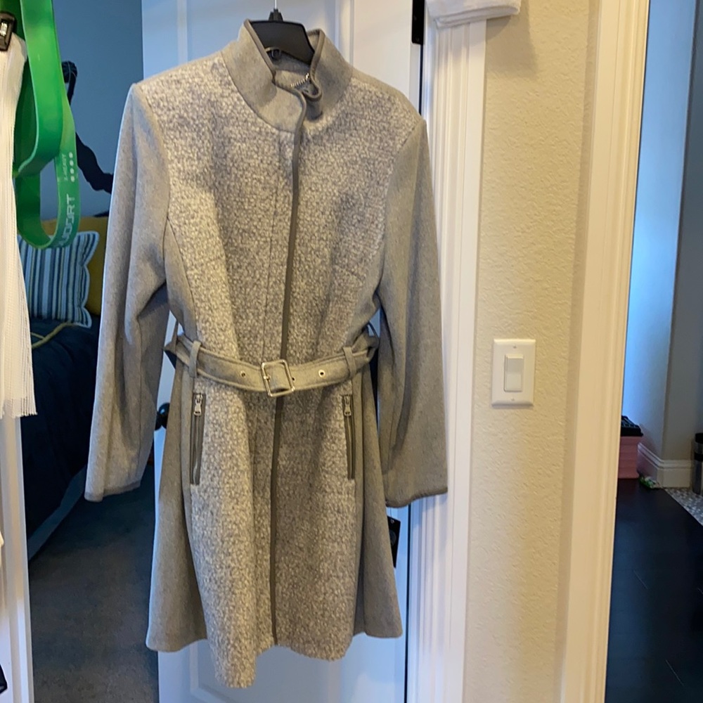 NWT Vince Camuto gray wool winter coat.